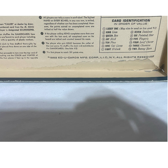 Vintage Jr. Keno Game - Picture 15 of 16